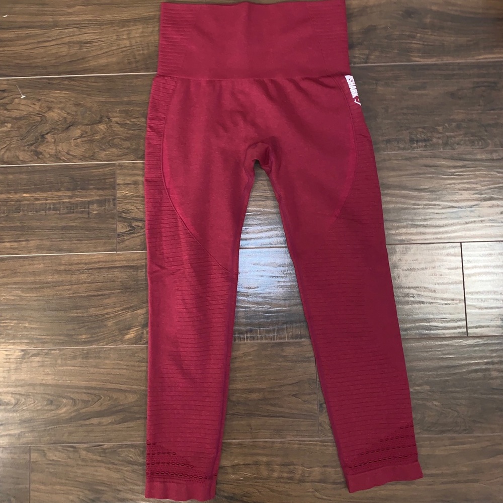 Gymshark Maroon Capri Leggings